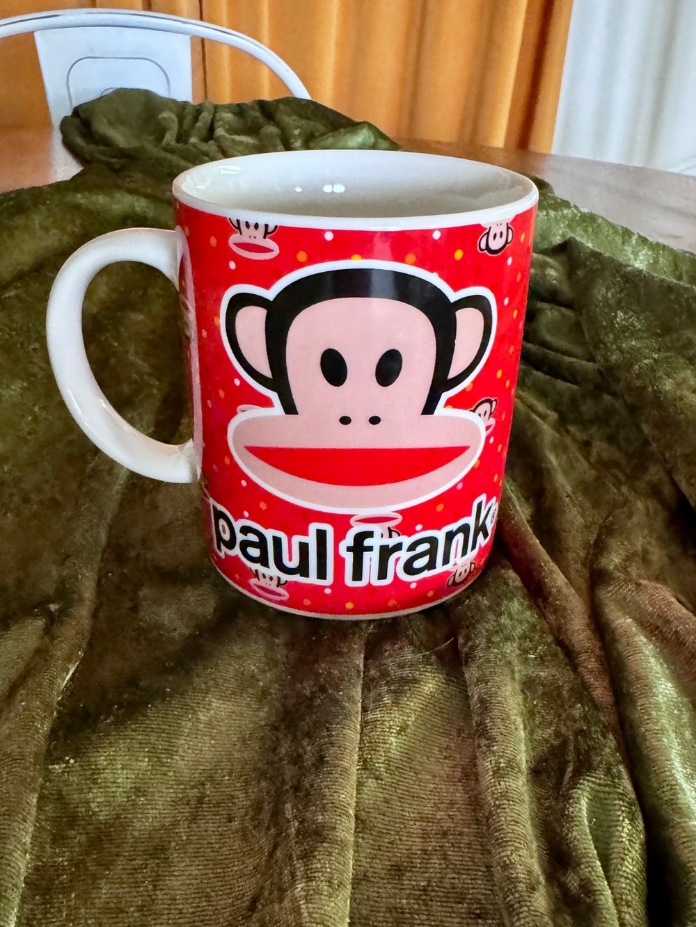 Paul Frank Red and White Julius Monkey Coffee Mug